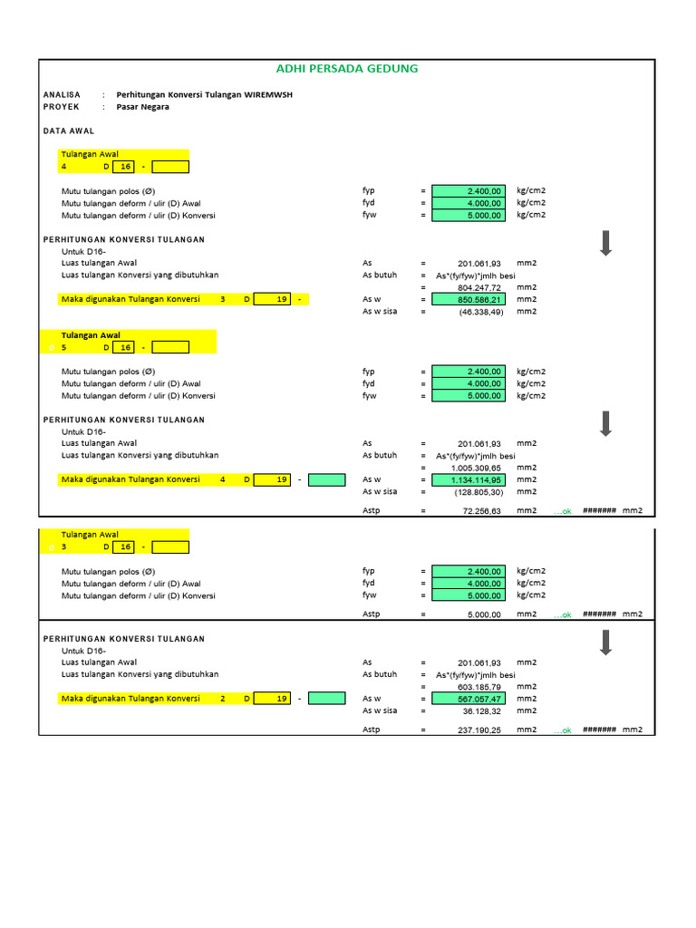 Konversi Besi Balok Ramp | PDF