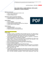 Área Rural, Saúde Indígena, População Ribeirinha e Prisional