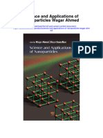 Science and Applications of Nanoparticles Wagar Ahmed All Chapter