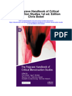 The Palgrave Handbook of Critical Menstruation Studies 1St Ed Edition Chris Bobel Full Chapter