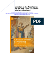 Download Science Journalism In The Arab World The Quest For Ilm And Truth 1St Edition Abdullah Alhuntushi all chapter