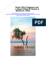 Download Science Denial Why It Happens And What To Do About It Gale M Sinatra Barbara K Hofer all chapter