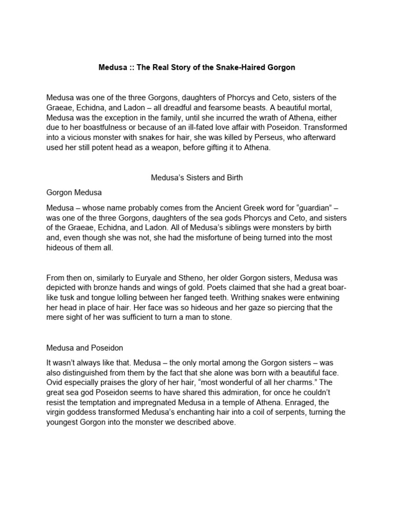 Medusa Pdf Medusa Athena