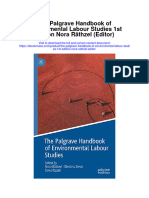 The Palgrave Handbook of Environmental Labour Studies 1St Edition Nora Rathzel Editor Full Chapter