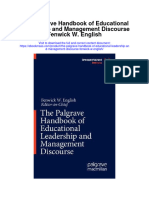 The Palgrave Handbook of Educational Leadership and Management Discourse Fenwick W English Full Chapter