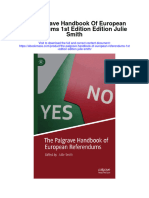 The Palgrave Handbook of European Referendums 1St Edition Edition Julie Smith Full Chapter