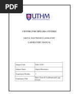 Lab1basicgatesandcombinationallogiccircuit Online