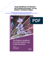 The Palgrave Handbook of German Idealism and Poststructuralism 1St Ed 2023 Edition Tilottama Rajan Full Chapter