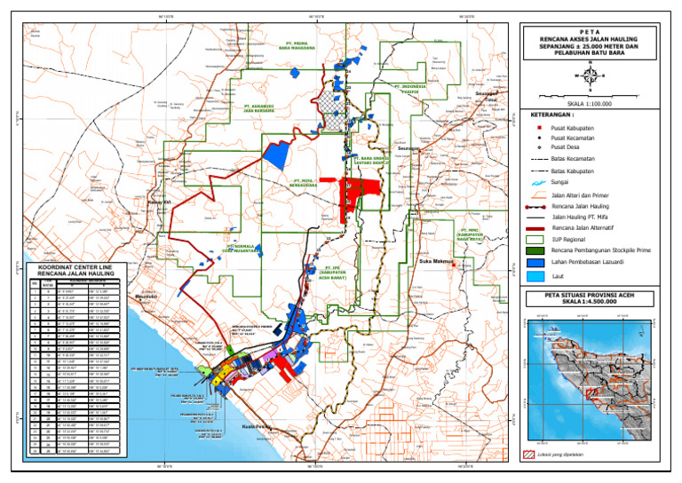 Rencana Akses Jalan Hauling Batubara | PDF