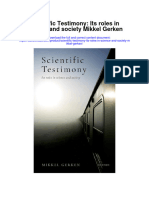 Scientific Testimony Its Roles in Science and Society Mikkel Gerken All Chapter