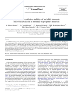 DSC Thermo Oxidative Stability of Red CH