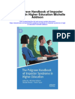 Download The Palgrave Handbook Of Imposter Syndrome In Higher Education Michelle Addison full chapter