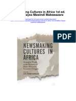 Newsmaking Cultures in Africa 1St Ed Edition Hayes Mawindi Mabweazara Full Chapter