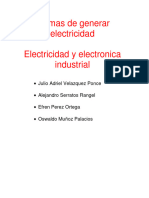 Formas de generar electricidad