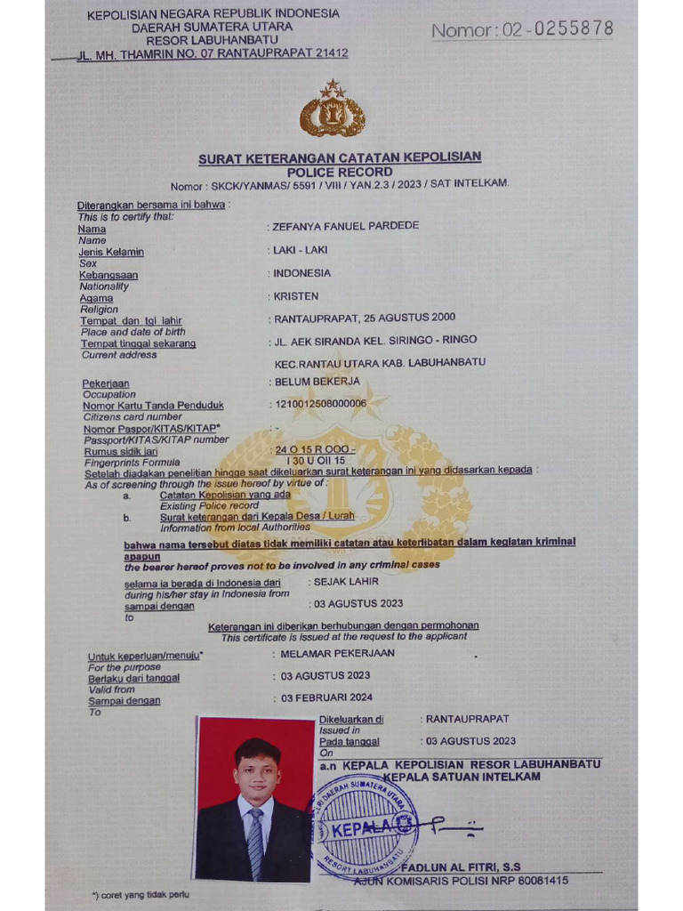 Scan SKCK | PDF
