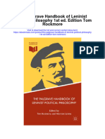Download The Palgrave Handbook Of Leninist Political Philosophy 1St Ed Edition Tom Rockmore full chapter