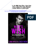 Nicos Wish An MM Age Play Age Gap Romance The Littles of Cape Daddy Book 4 Zack Wish Lana Kyle Full Chapter