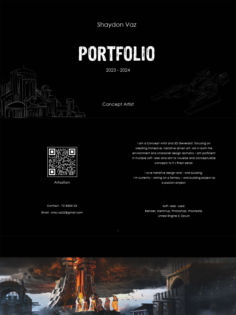 Concept Art Portfolio of Shaydon Vaz | PDF
