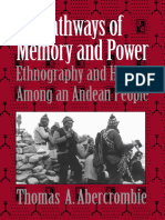 Thomas Abercrombie - Pathways of Memory and Power - Ethnography and History Among An Andean People-The University of Wisconsin Press (1998)