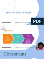 Week 9 - 3rd Grade - Phonics - Short and Long o