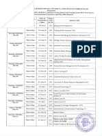 Management Sci MBA MCA I to IV sem Time Table April 2024