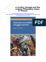Nietzsche On Conflict Struggle and War Modern European Philosophy James S Pearson Full Chapter