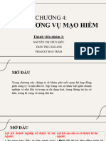 CHƯƠNG 4. CÁC THƯƠNG VỤ MẠO HIỂM