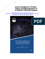 The Palgrave Handbook of Public Administration and Management in Europe 1St Edition Edoardo Ongaro Full Chapter