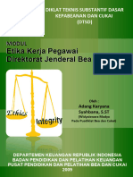 1 - Cover - DTSD - Etika Kerja Pegawai DJBC