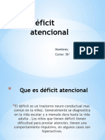 Déficit Atencional Trabajo