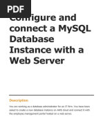 Configureandconnecta My SQLDatabase Instancewitha Web Server