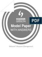 N5 Business Management Model Paper