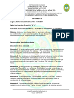 Formato de Un Informe 4 Catedra de La Paz