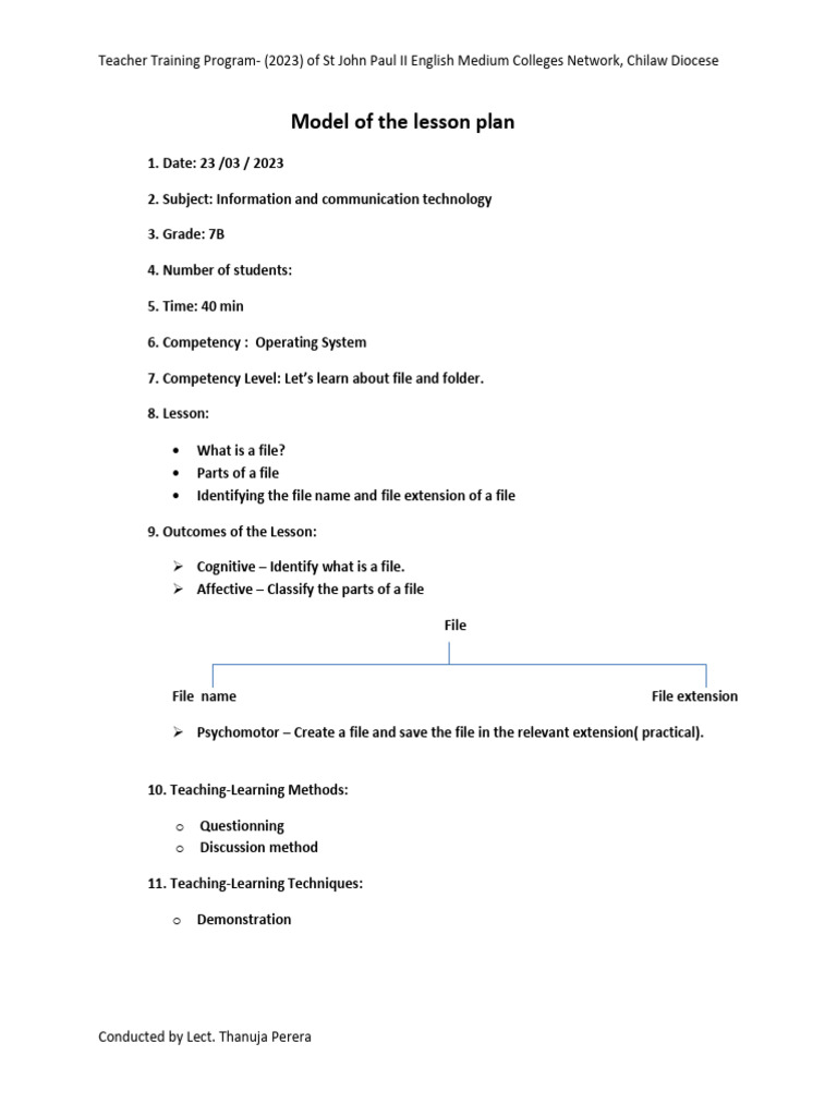 Lesson Plan 21 | PDF | Computer File | Teachers