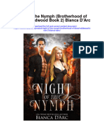 Night of The Nymph Brotherhood of Blood Wildwood Book 2 Bianca Darc Full Chapter