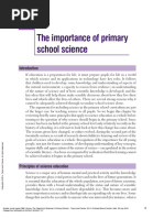 The Teaching of Science in Primary Schools