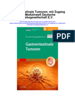 Download Gastrointestinale Tumoren Mit Zugang Zur Medizinwelt Deutsche Krebsgesellschaft E V full chapter
