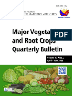 Major Vegetables and Root Crops Quarterly Bulletin, April-June 2023 - 0