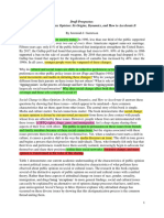 Origins and Structures of Mass Opinion