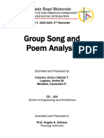 CE204 - Triad#10 - Song and Poem Analysis