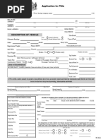 Delaware - Applicatio For Title mv212 - Application - For - Title