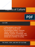 Aspects of Culture, Ethnocentrism, Cultural Relativism