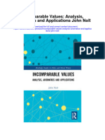 Incomparable Values Analysis Axiomatics and Applications John Nolt Full Chapter