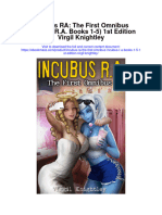 Incubus Ra The First Omnibus Incubus R A Books 1 5 1St Edition Virgil Knightley Full Chapter