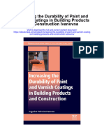 Increasing The Durability of Paint and Varnish Coatings in Building Products and Construction Ivanovna Full Chapter