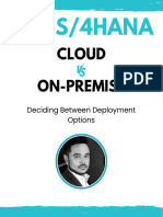 SAP S 4HANA Cloud vs. On-Premise