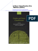 Gender and Noun Classification Eric Mathieu Editor Full Chapter