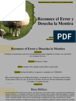 Reconoce El Error y Desecha La Mentira