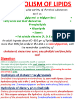 Metabolism of Lipids