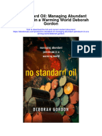 Download No Standard Oil Managing Abundant Petroleum In A Warming World Deborah Gordon full chapter